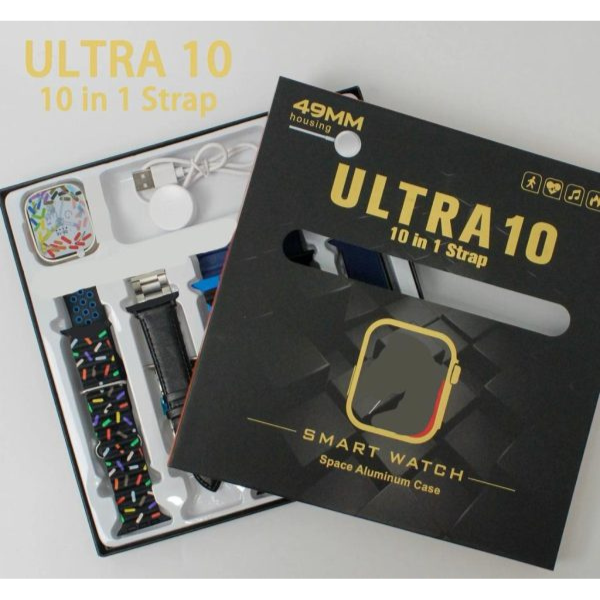 Ultra 10 Smart Watch 10 in 1 Straps