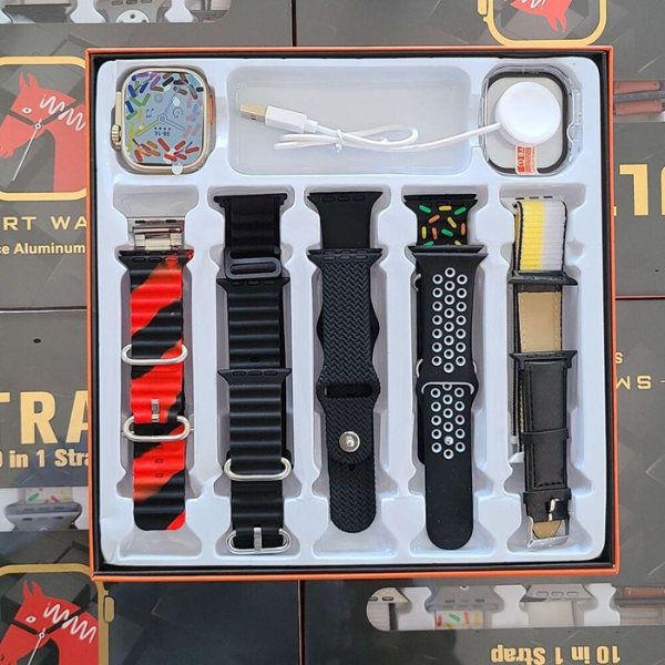 Ultra 10 Smart Watch 10 in 1 Straps