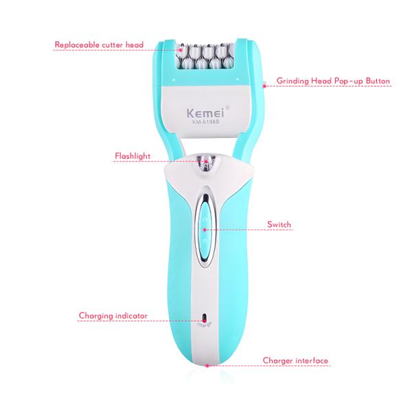 Kemei KM-6198 3 in 1 Shaver Epilator