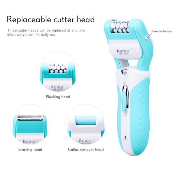 Kemei KM-6198 3 in 1 Shaver Epilator