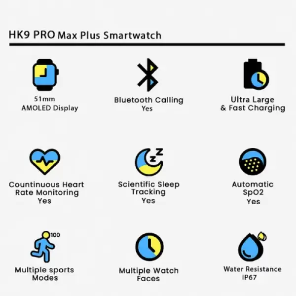 HK9 PRO Max Plus Smartwatch