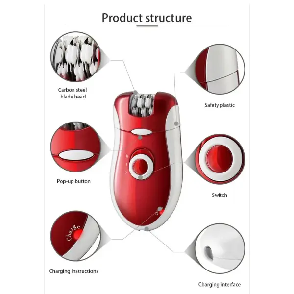 Kemei KM-3068 3 in 1 Shaver Epilator
